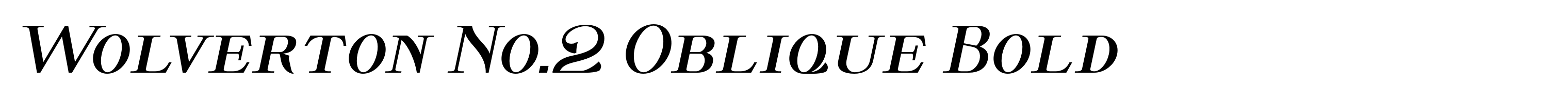 Wolverton No.2 Oblique Bold